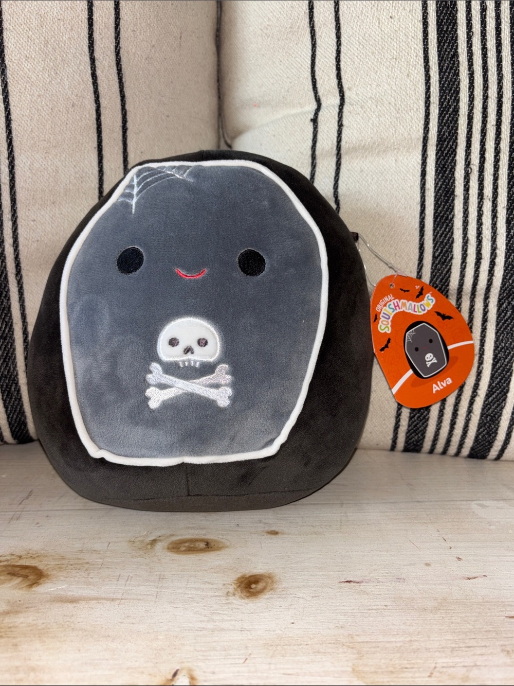 Squishmallows Alva Black Plush Toy Soft Cozy Pillow Decor New